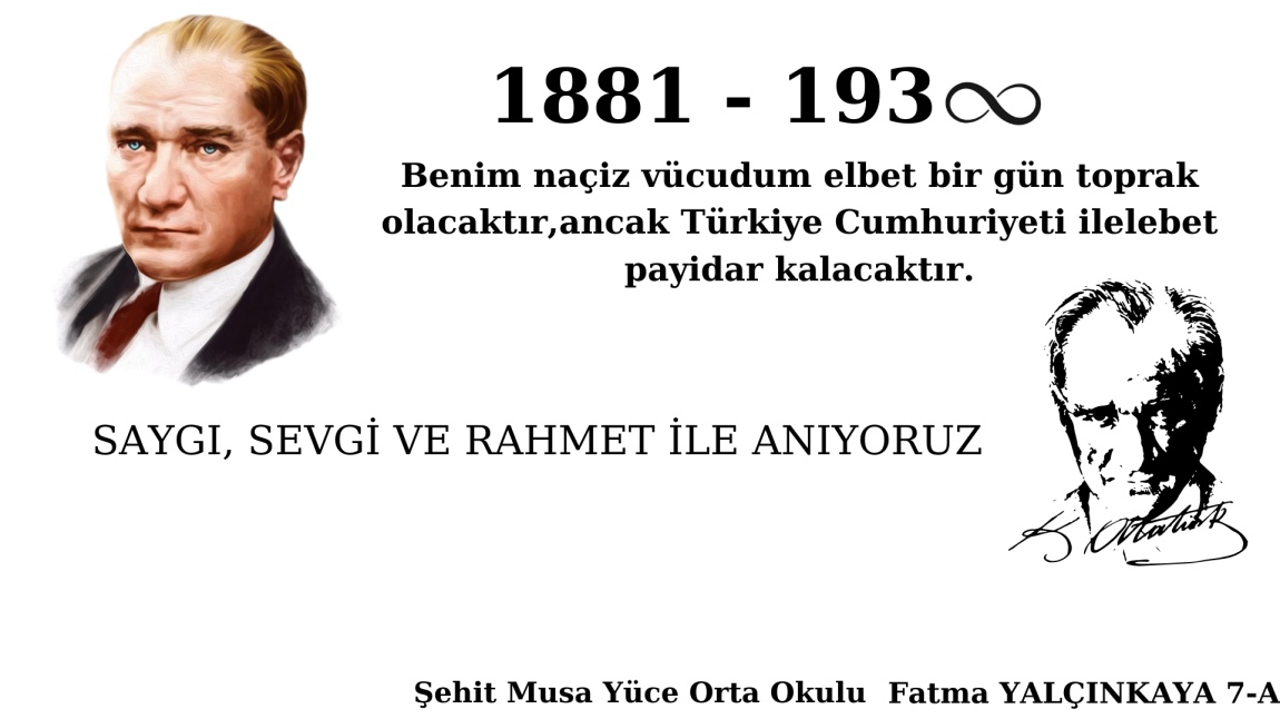 10 Kasım Atatürk'ü Anma Programını Gerçekleştirdik 
